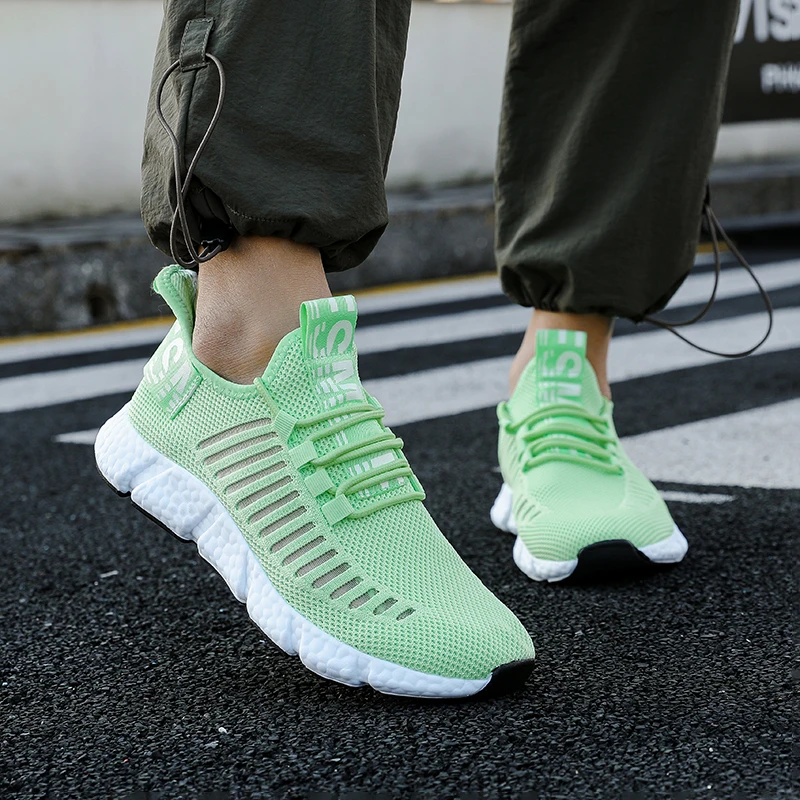 Zapatillas de deporte masculinas de verano, zapatillas deportivas ligeras e informales para correr, zapatillas de tenis cómodas de malla