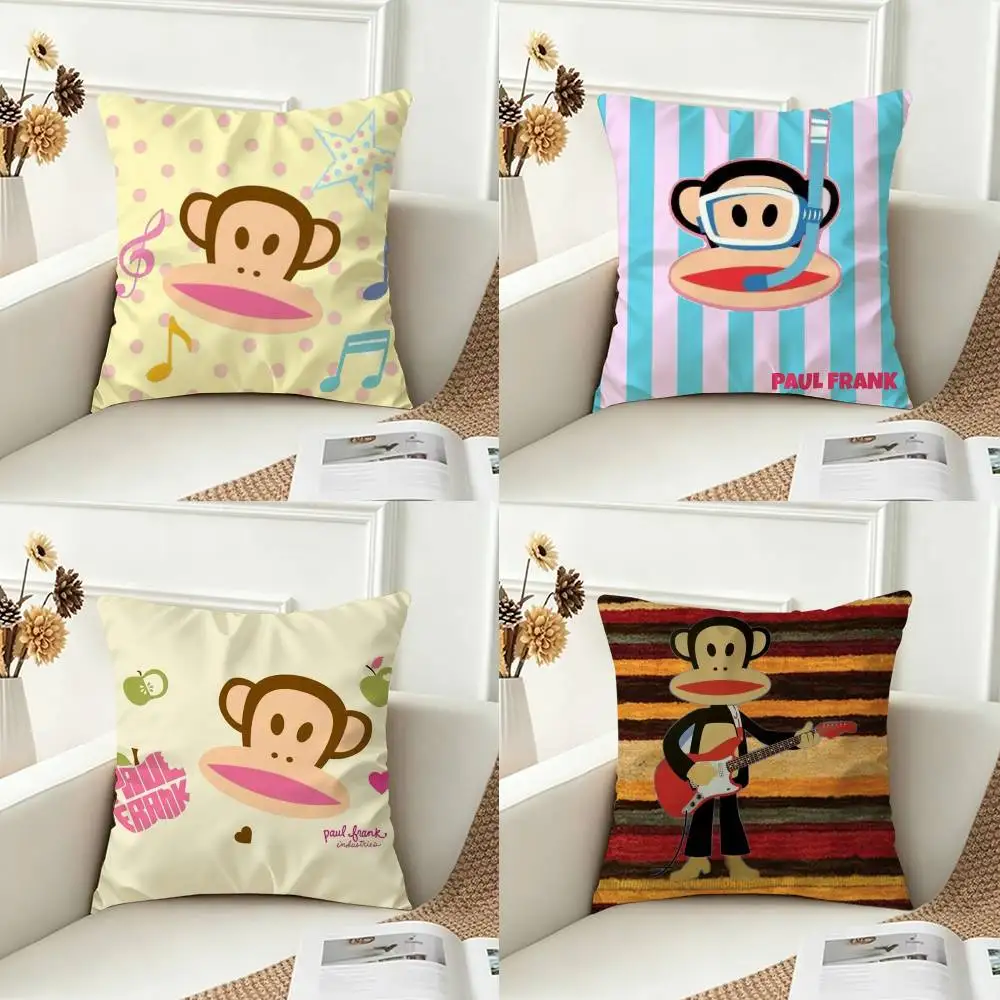 P-Pauls F-Frank Double-sided Printed Square Decorative Cushion Cover for Sofa Living Room Home Decor