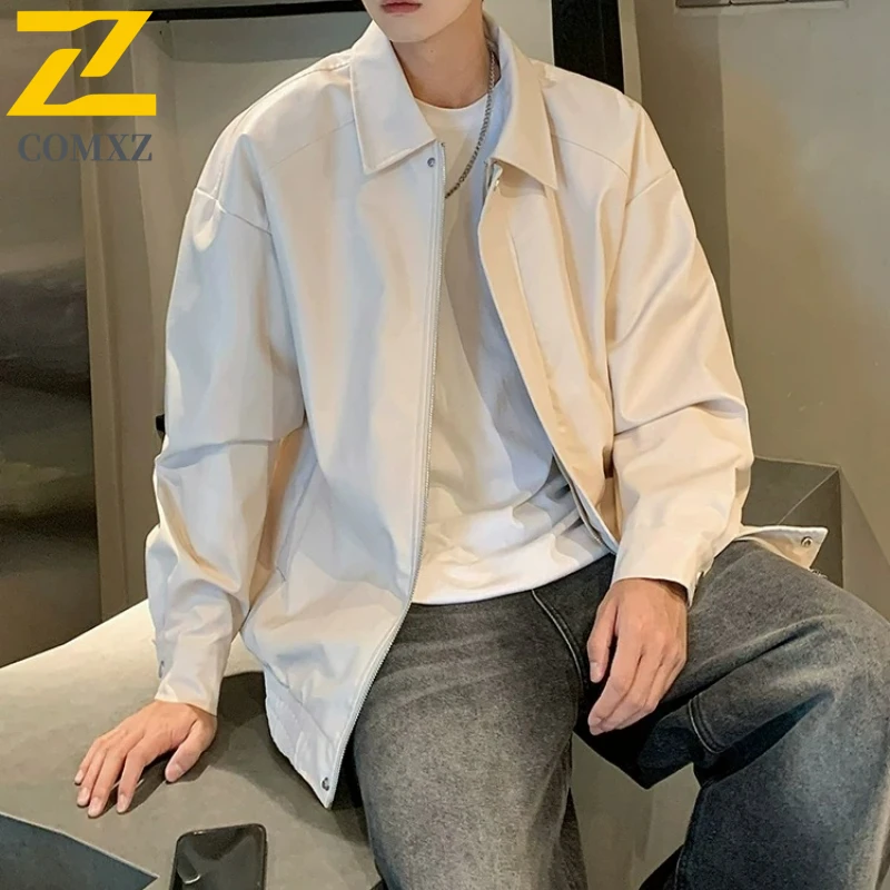 

COMXZ Fashionable Chaqueta Loose Retro Korean Style Camping Work Windbreaker Jacket 2025 Breathable Climbing Coat Men'S Clothing