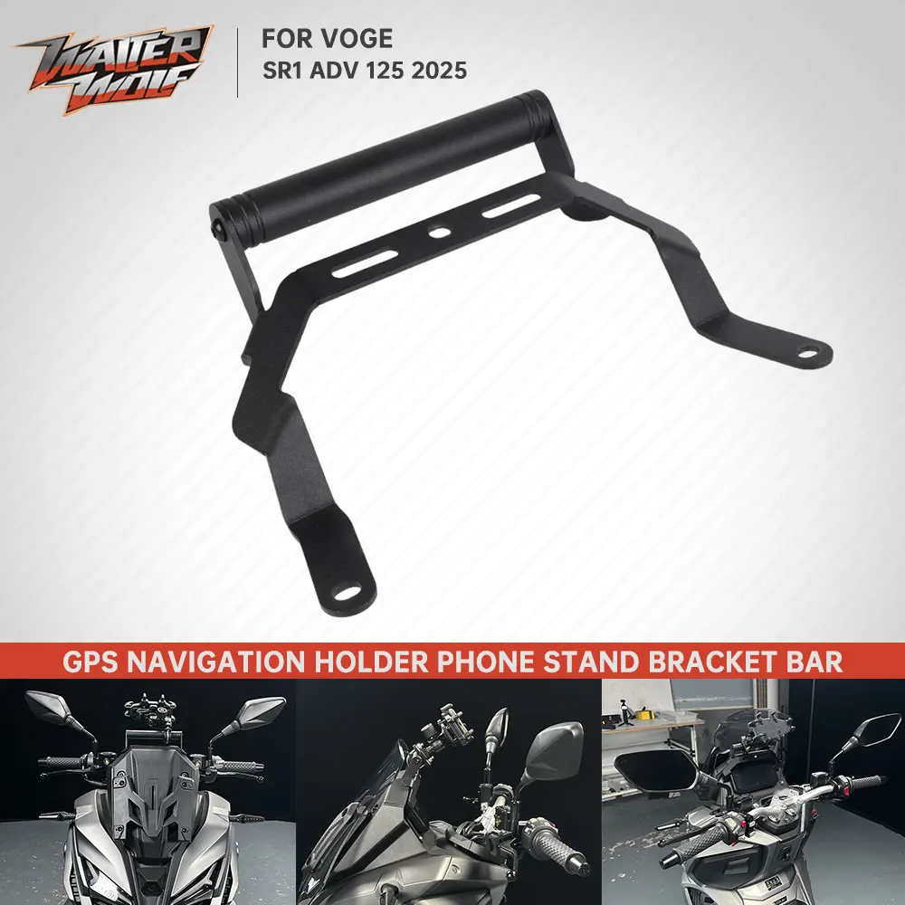 

2025 For Loncin Voge SR1 ADV 125 GPS Navigation Mobile Phone Holder Stand 22mm 7/8" Extension Bar Cellphone Bracket Support