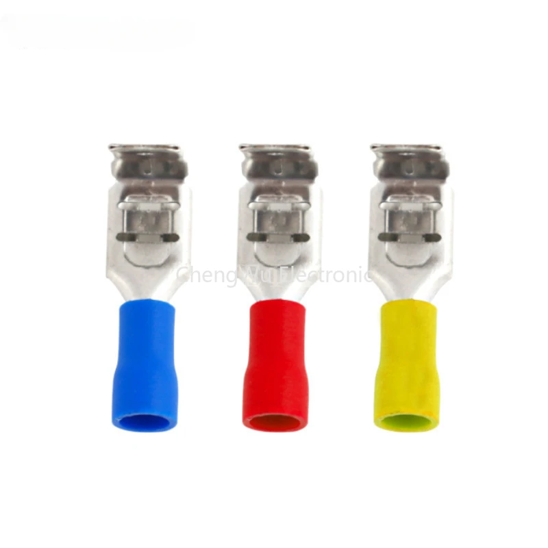 10PCS/Lot PBDD Terminals Series Blue Yellow Red Piggy Back Disconnector Cable Connector Wire Terminals Pre-insulating Terminals