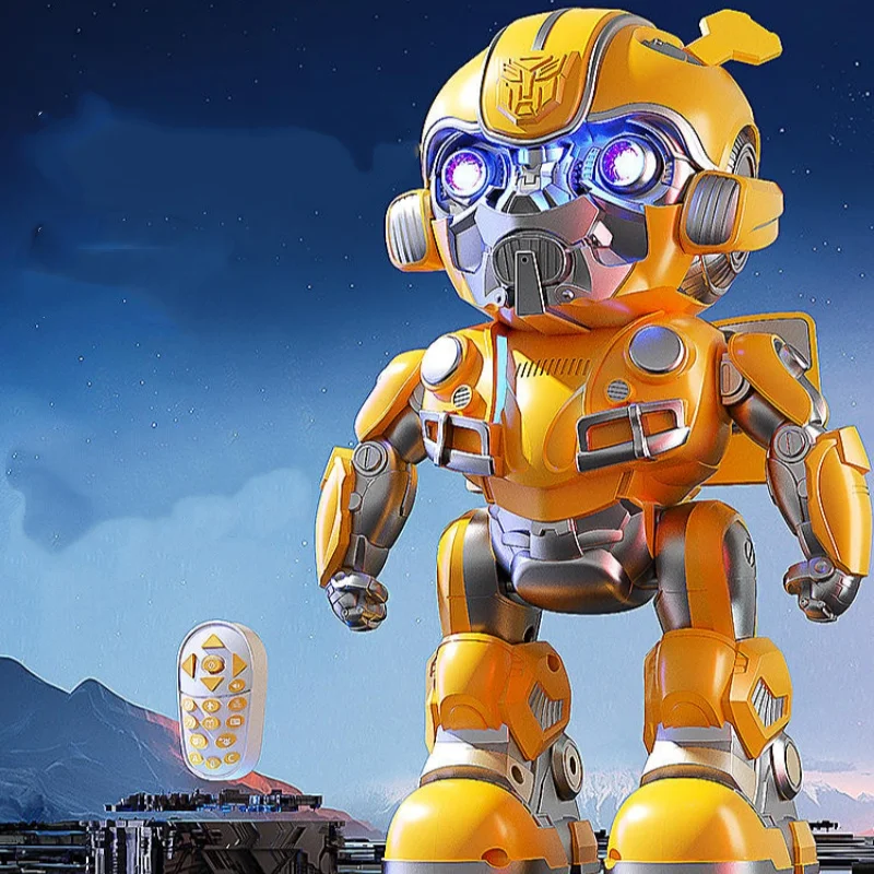 Controle Remoto Bumblebee Toy Transformers Robô, Educação Infantil, Máquina de Programação, Intelligent Dance Action Figure, Presente Toy PVC