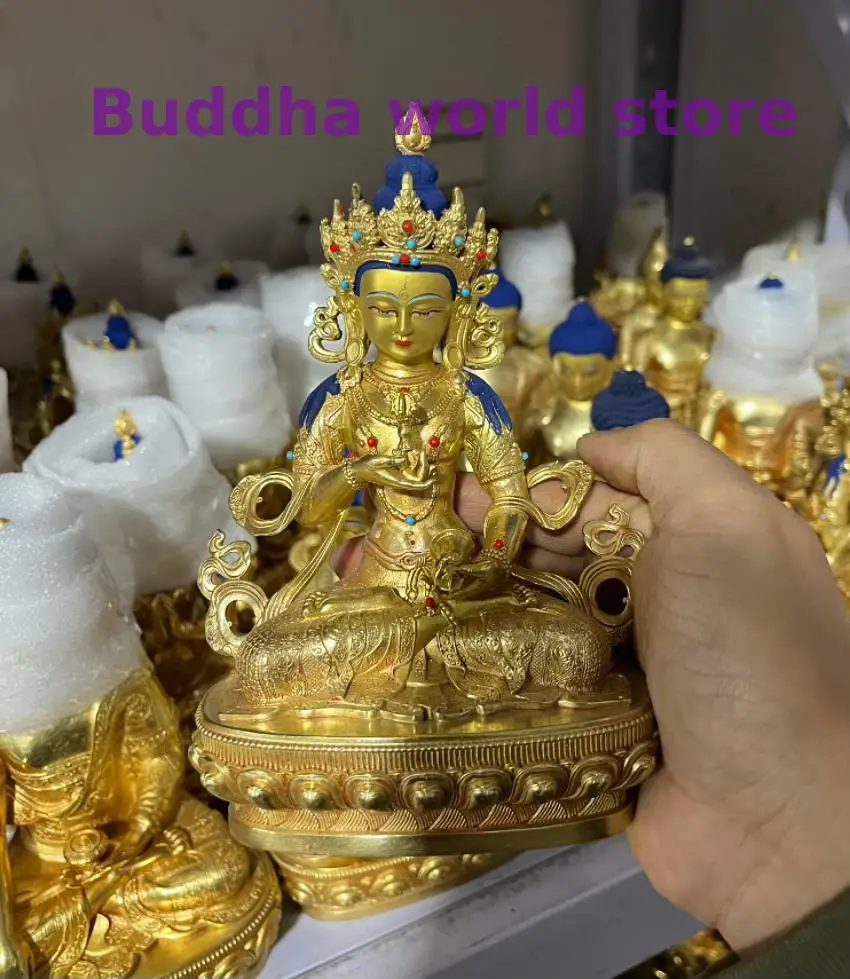 

5A high quality Vajrasattva Vajra Buddha statue COPPER gilding Nepal Tibet Thailand Altar worship Wholesale Buddhism statue