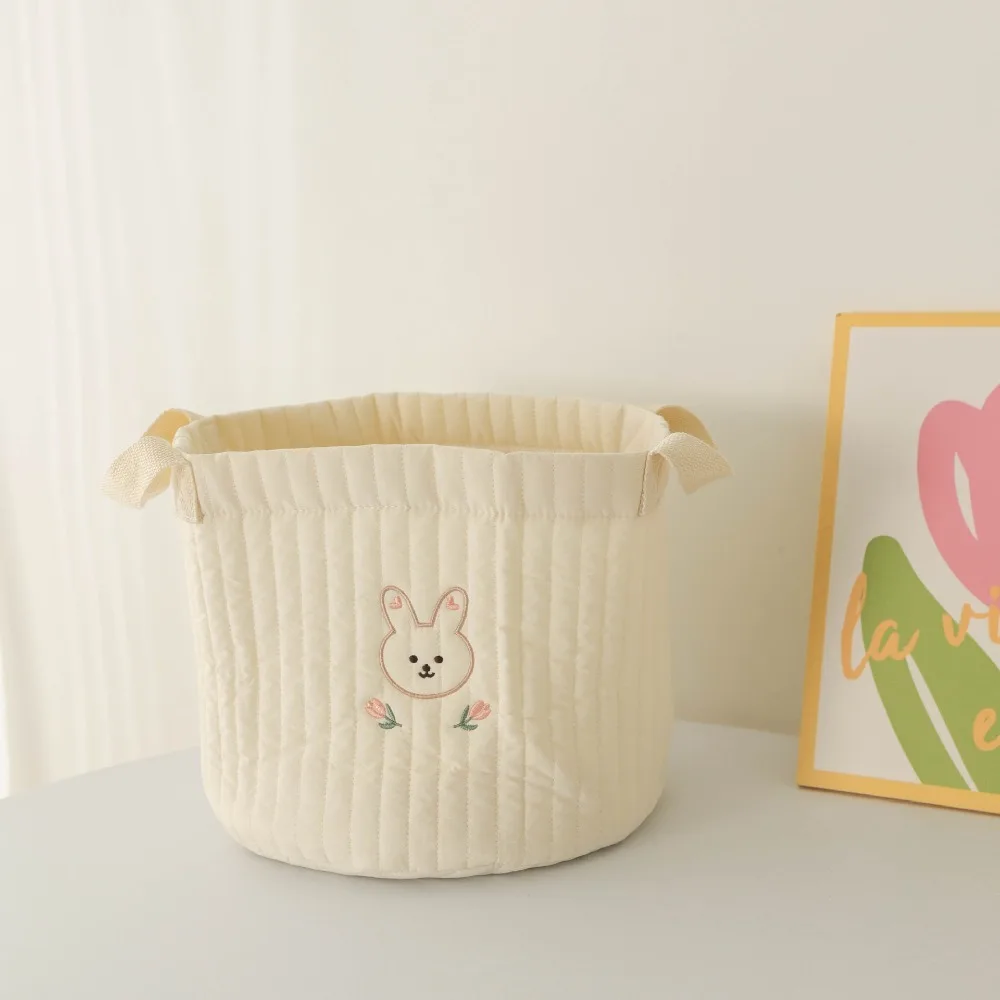 

Cute Bear Embroidery Baby Bags Nappy Cart Storage Large Capacity Baby Diaper Bag Cotton Diapers Organizers Newborn
