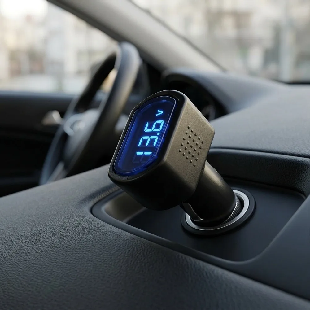 LED Display Voltmeter For Car LED Display Meter Vehicle Voltmeter DC 8V-30V 1.2 1.2 Accuracy For Car Dashboard