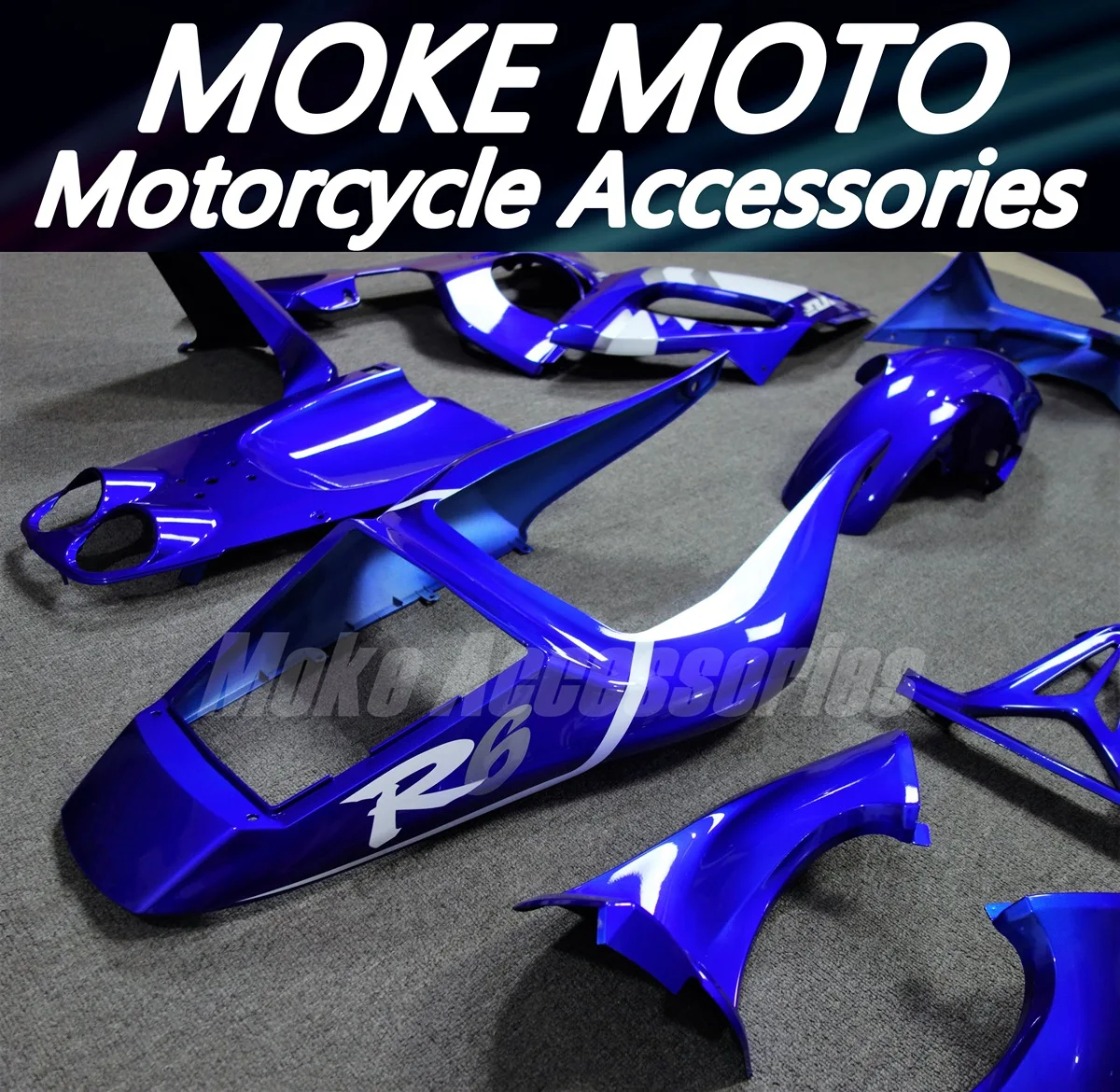 Motorcycle Fairings Kit Fit For Yzf R6 1998 1999 2000 2001 2002 Bodywork Set High Quality ABS Injection NEW Blue White