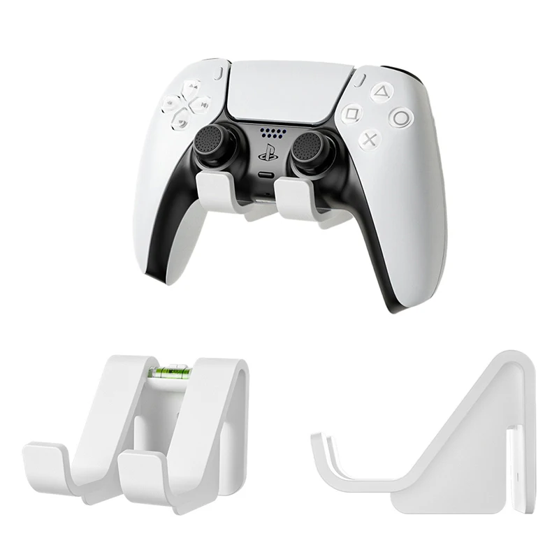 Soporte de Gamepad montado en la pared para PS5, soporte de controlador de juego para Xbox Switch Pro, mango de juego, gancho para auriculares para jugador