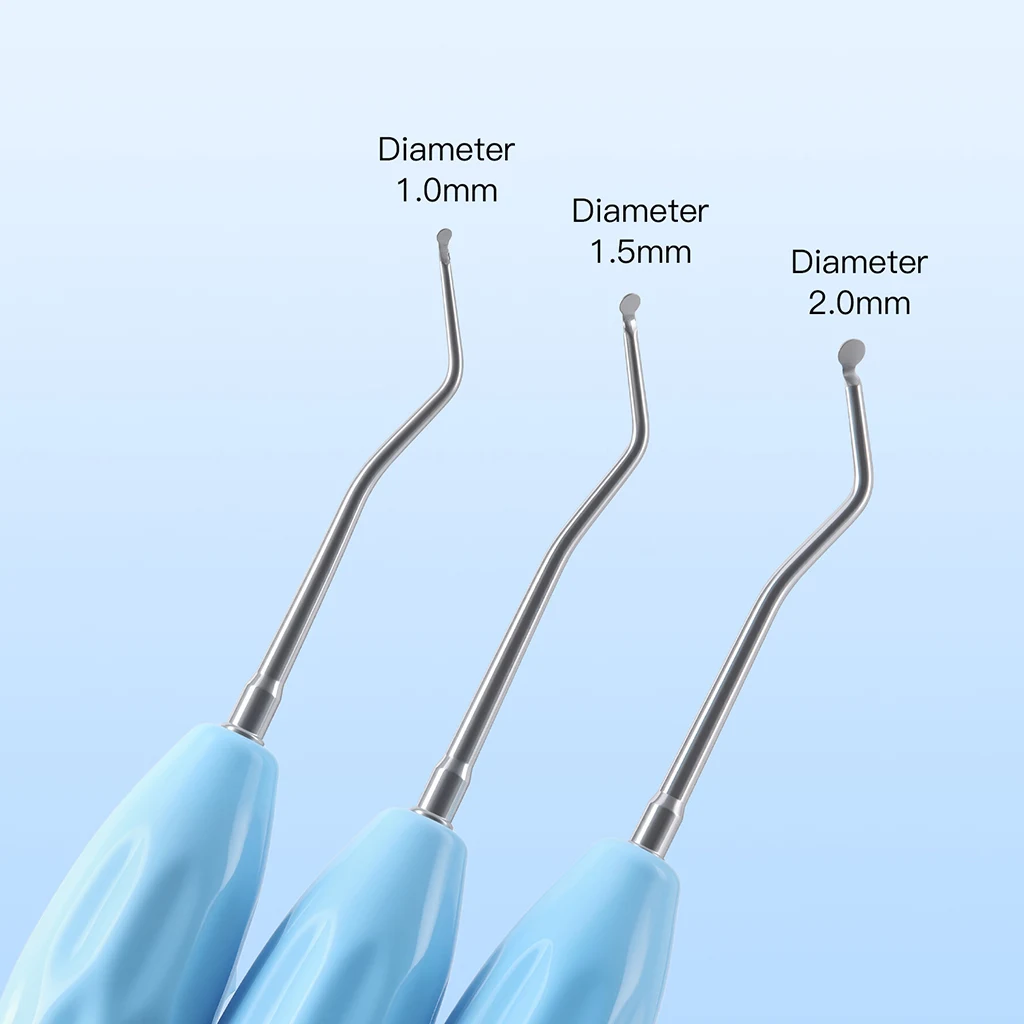 AZDENT Dental-Aushebelspatel CT-15 1,0/1,5/2,0mm Restaurativer Aushebelspatel mit Doppelenden Zahnarztwerkzeuge Autoklavierbar – Detail 7