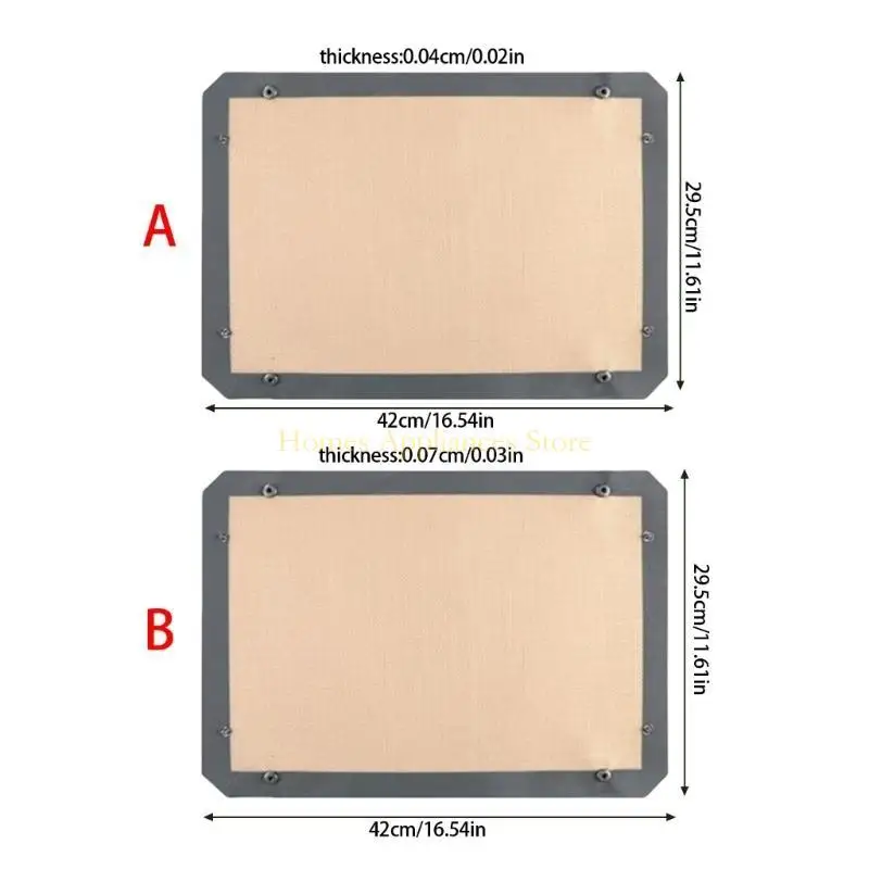 D0AB Силиконовый выпечка с пуговицами с кнопкой неприжигаемой вкладыши для духовки многоразовый термостойкий