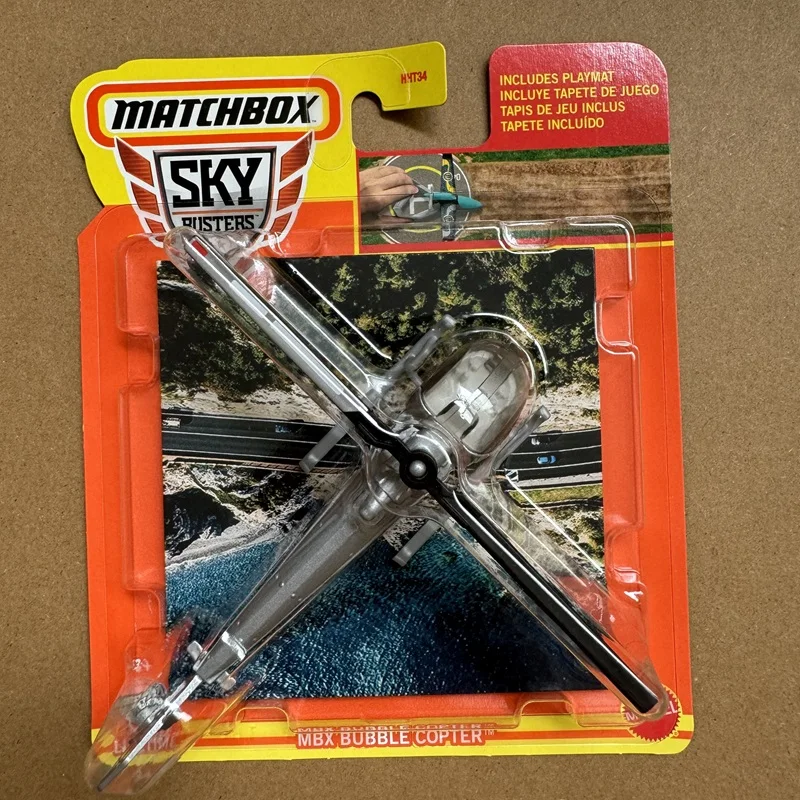 Matchbox Sky Busters Wave 4N 1:64 مقياس يموت الصب نموذج المركبات مجموعة مجموعات الالعاب للأطفال - طائرات هليكوبتر طائرات