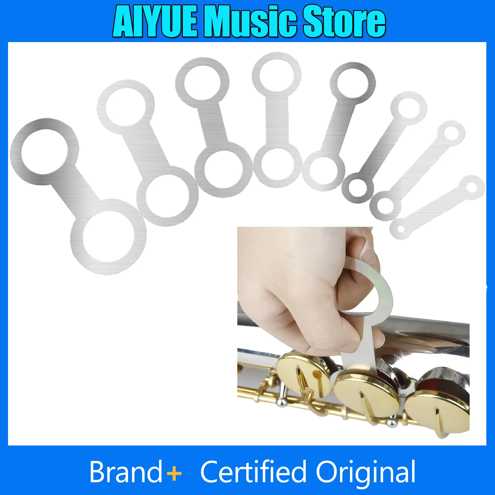 

8 Pcs Saxophone Flat Pressure Pad Repair Tool Steel Sax Universal Maintenance Tools Woodwinds Instruments Replacement Parts