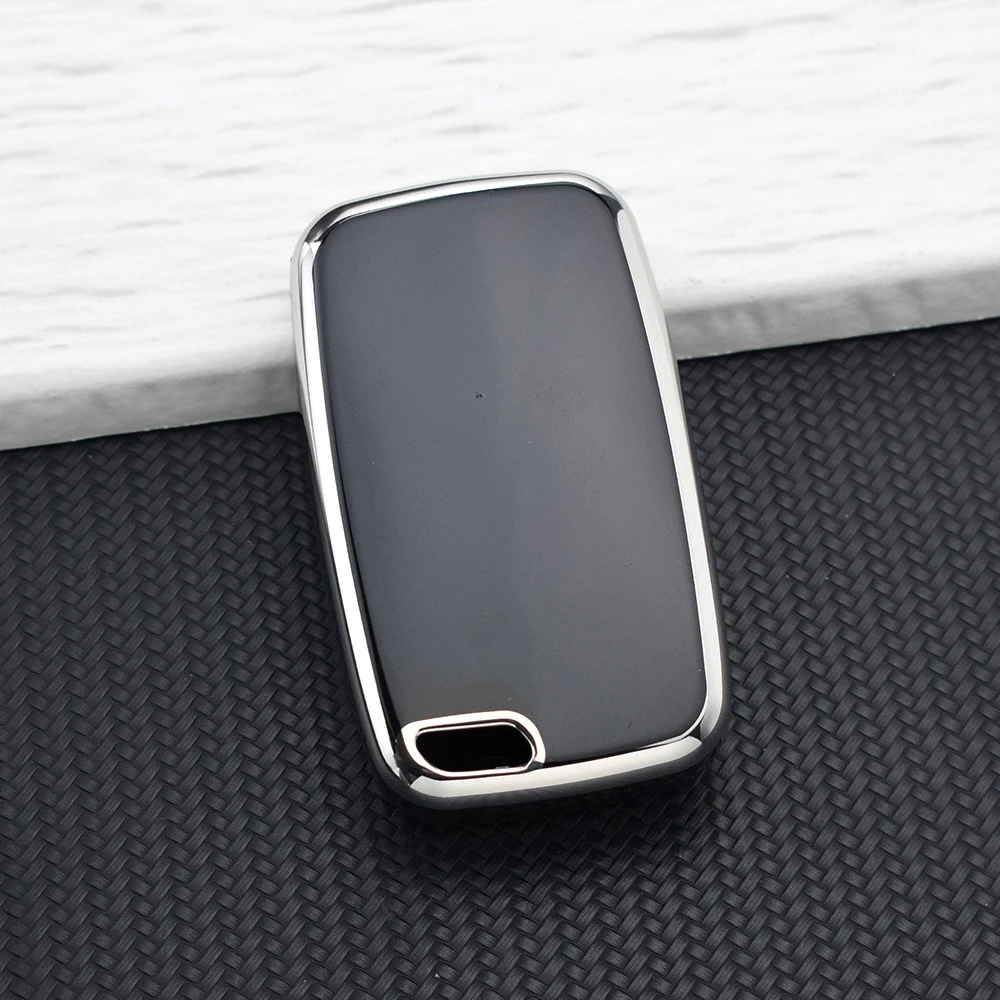 Soft TPU Car Key Case Cover For Geely Emgrand EC7 EC7-RV EC715 EC718 EC8 GC5 GC6 SL EU7  Folding Key Holder Protector Keychain view 2