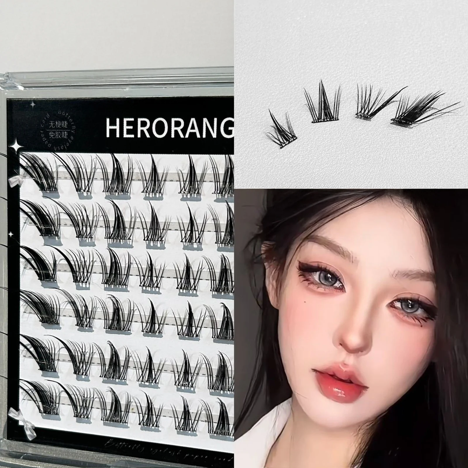 Faux cils naturels Cosplay, queue d'oeil allongée, Style renards individuels, Extension de faux cils Anime pour le maquillage quotidien et la fête