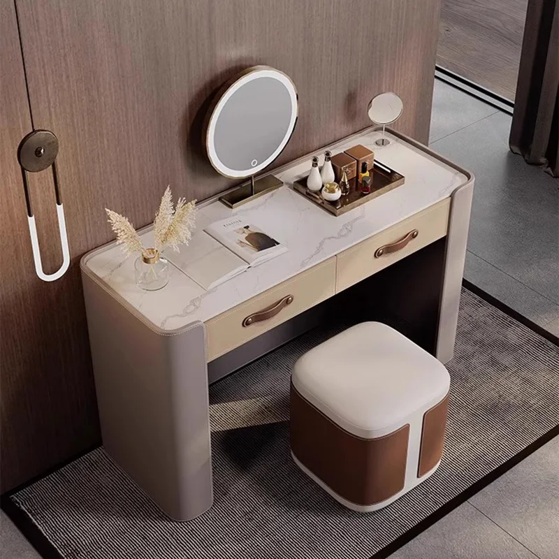 Vintage Cosmetics Dressing Table Chair Desk Organizer Drawers Dressing Table Computer Women Mesa De