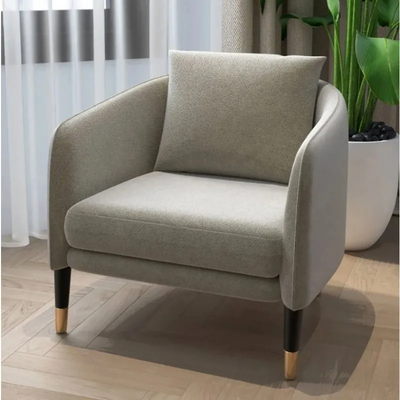 Modern Italian-Style Lazy Floor Sofa Set for Office Hotels Lobby Public Areas-Leisure Chair for Waitings & Receptions