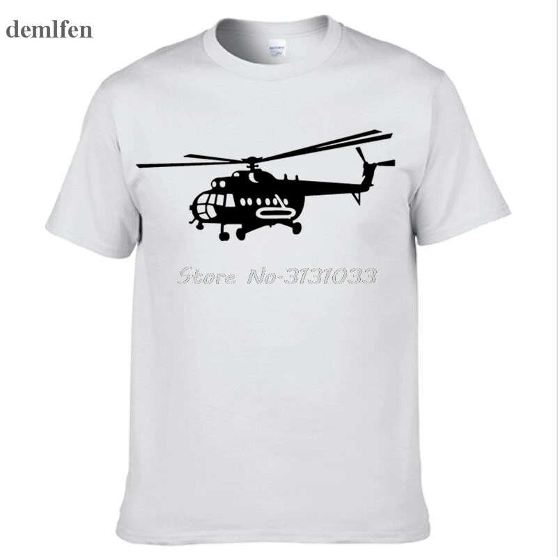 Novelty MI-8 Helicopter USSR Victory Day Print T-shirt Short Sleeve Cotton Tee Men\'s Clothing Oversized Unisex Streetwear Tshirt