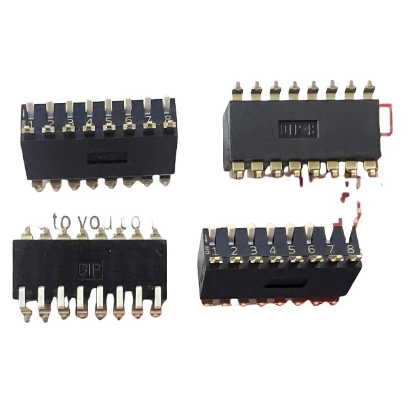 

1PCS/LOTS 100% Taiwan Yuanda DIP EPM-08-V-T/R Keyboard Type 8P Dip Switch Side Toggle Patch 2.54mm Code IC Electronic components