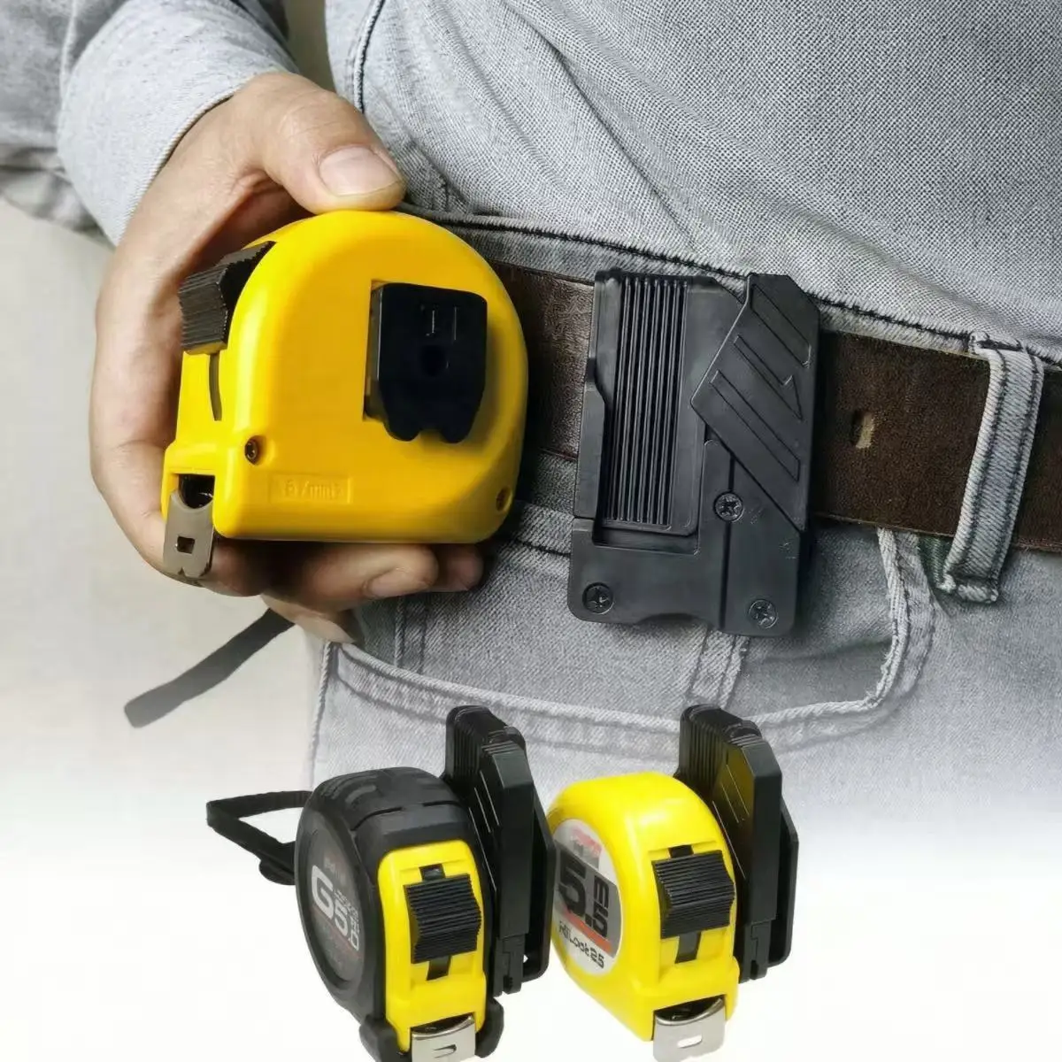 Quick Release Buckle Hammer Wrench Power Tool Waist Belt Organiser Hooks Universal Tape Measure Hanger Belt Holder Clip