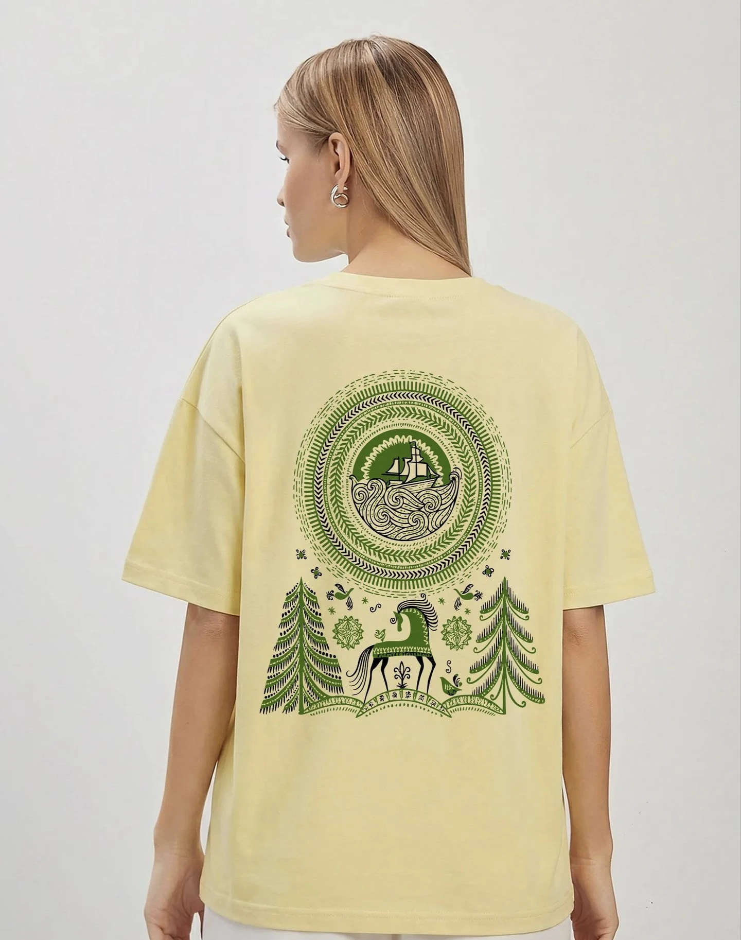 Casual Fashion Printed T-Shirt Women's Loose Short Sleeve round Neck Sweat Absorbent Cotton Top Commute Style Summer New