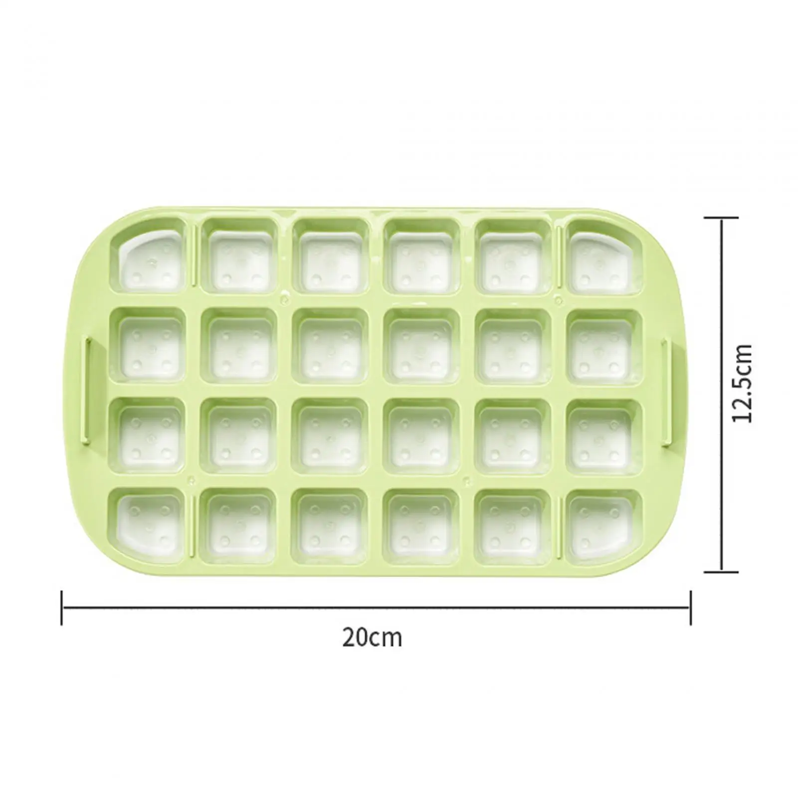 Ice Cube Tray with Container and Cover, Quickly Release, Stackable Ice Maker for Drinks