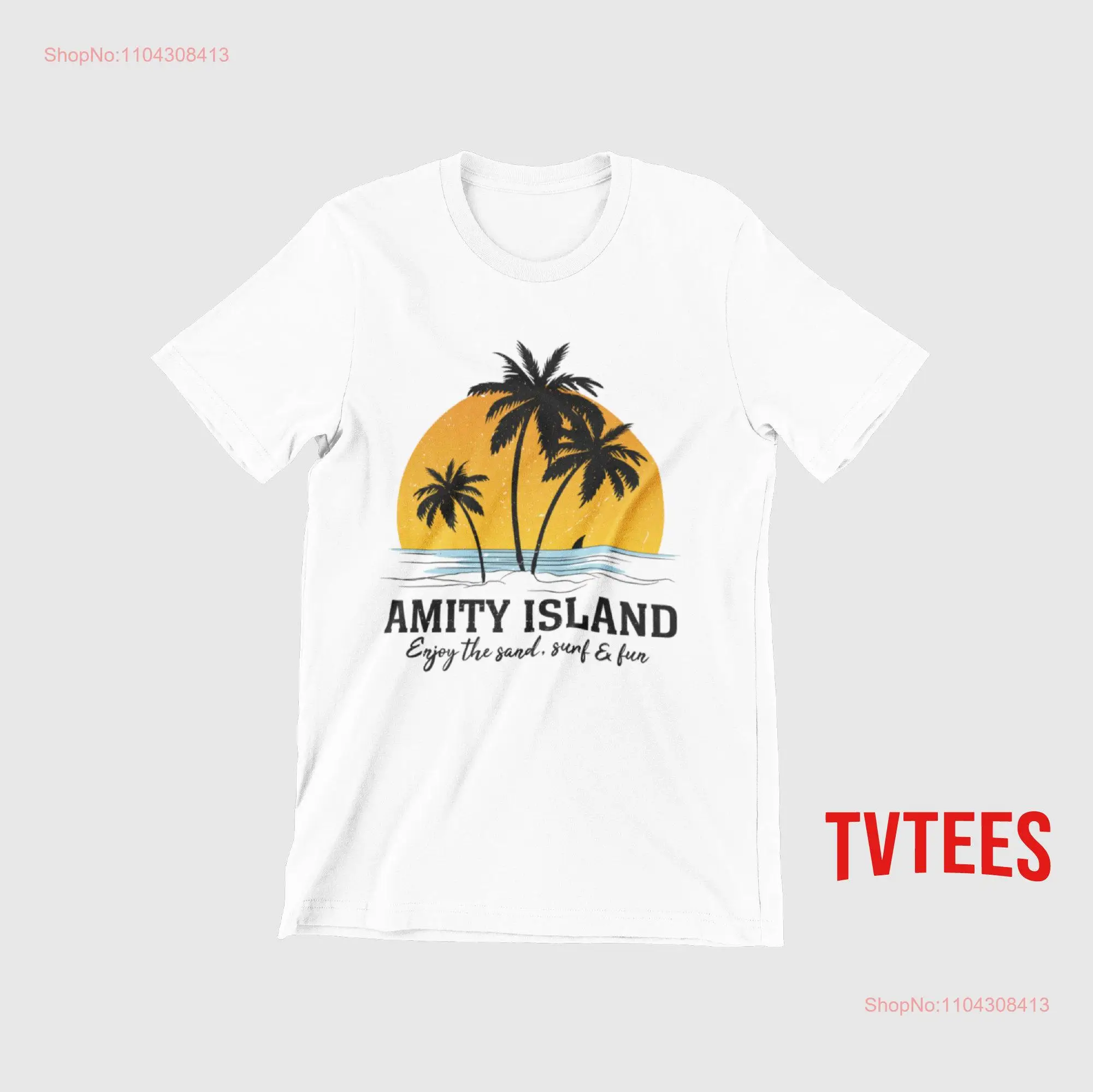 Jaws t shirt Amity Island unisex long or short sleeves