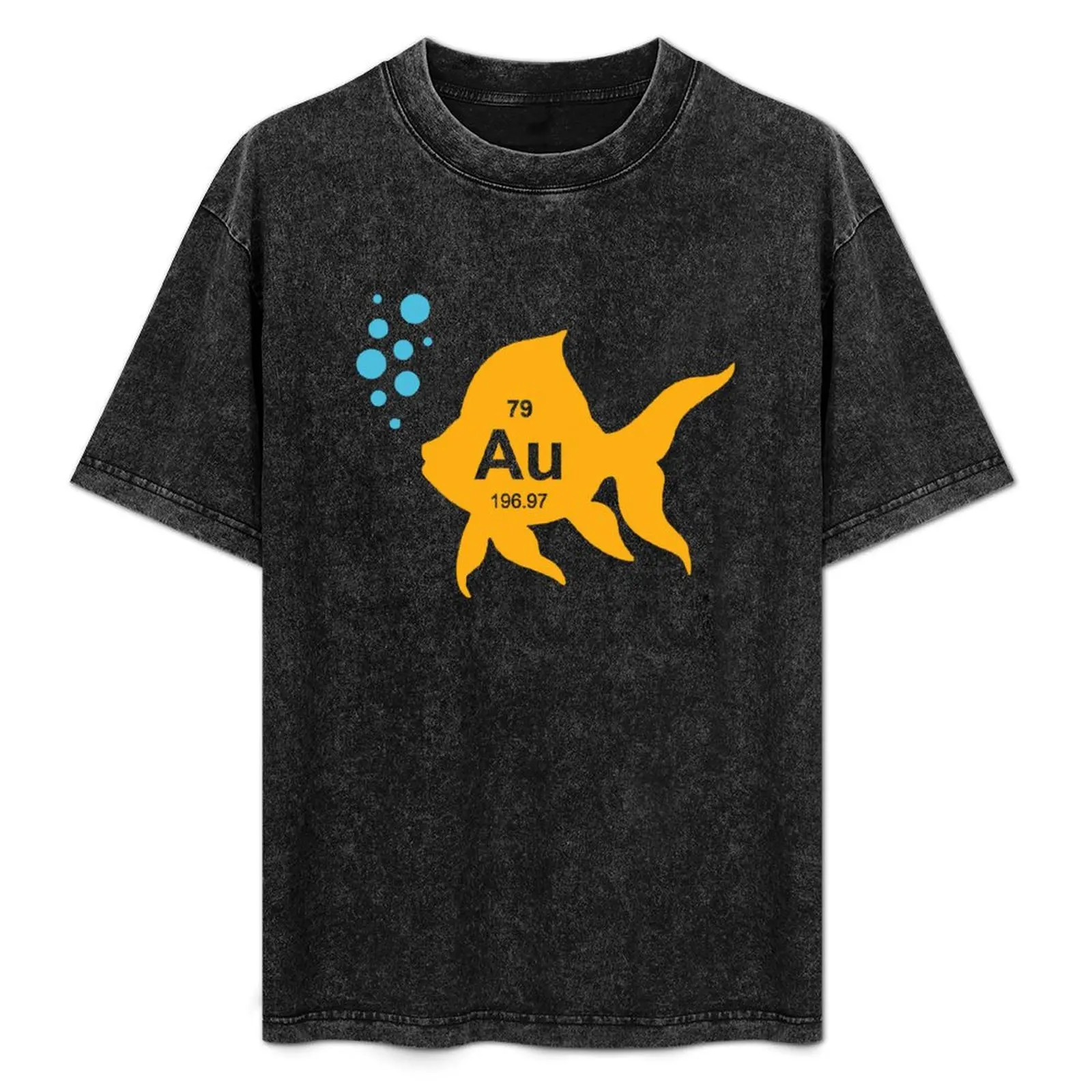 

Periodic Table Elemental Gold Fish T-Shirt tees summer 2025 Clothing anime stuff cotton t shirt men