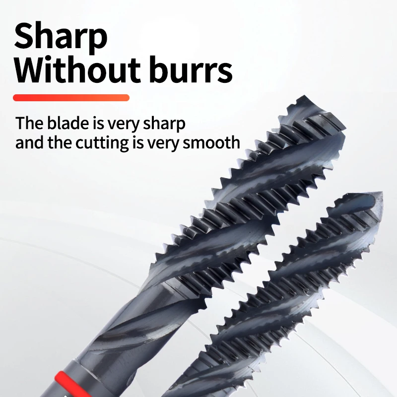 BOSS TAPS HSS-CO JIS Standard Red Ring OX Coating Spiral Fluted Tap M2 M2.5 M3 M4 M5 M6 M8 M10 M12 Machine Screw Thread Taps
