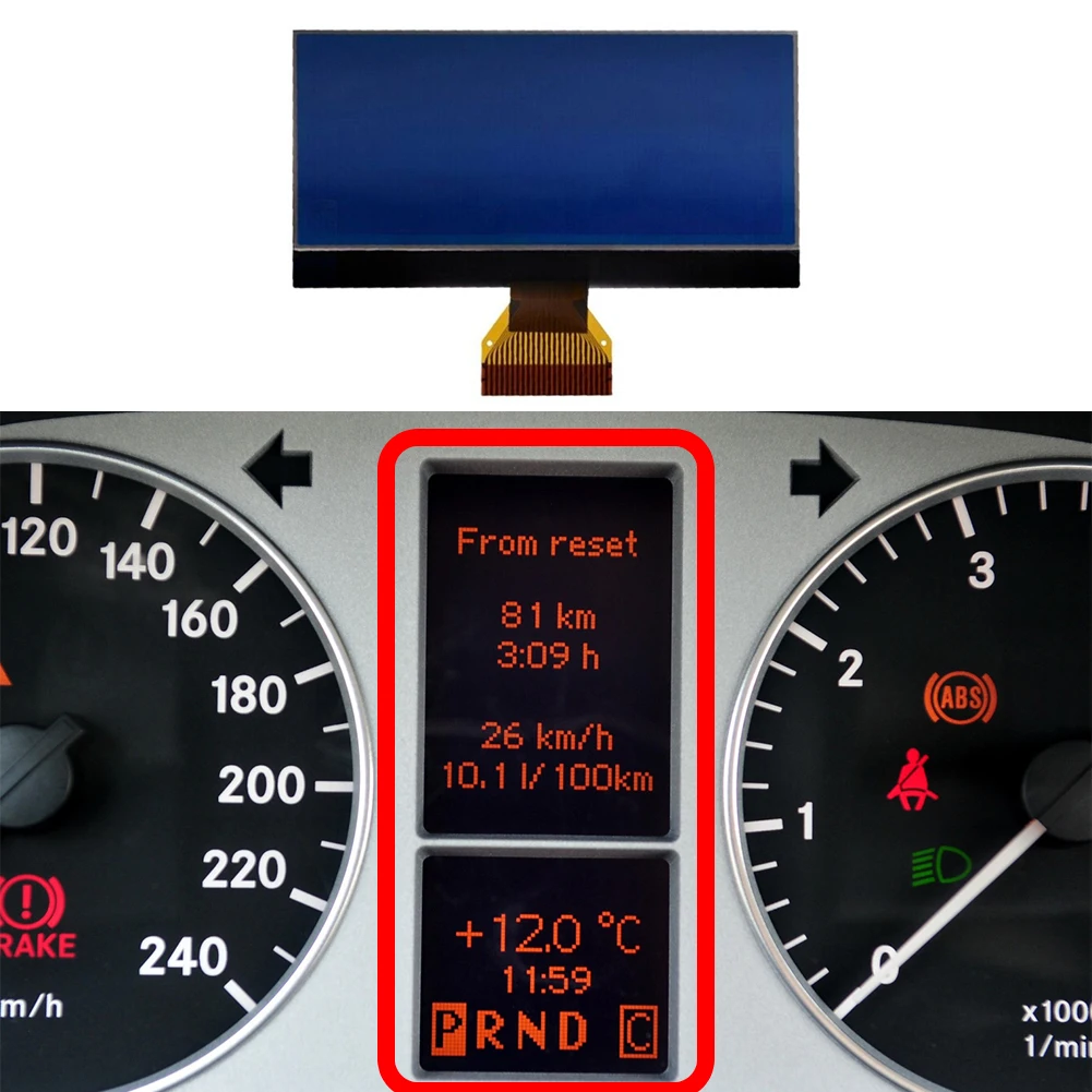 8 Volt Version LCD Screen For Mercedes AB Class W169 W245 Strong Material Instrument Cluster Direct Replacement