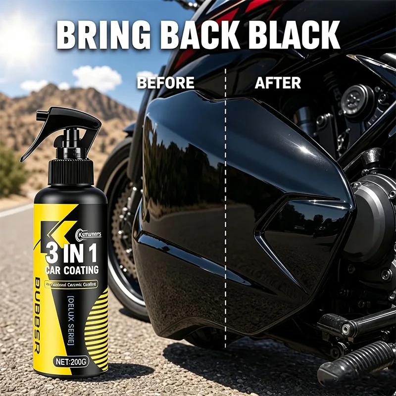Motorcycle Plastic Polishing Spray Restores Smoothness And Shine for Motorcycle Plastics, Splash Guards, And Car Interiors