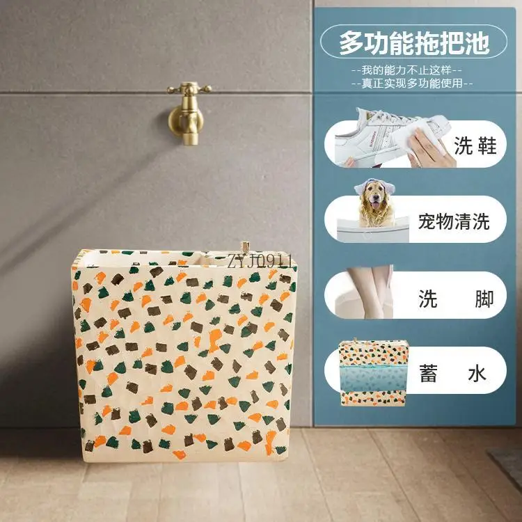 Piscina creativa per mop Balcone Casa cortile esterno Piscina per mop Cortile