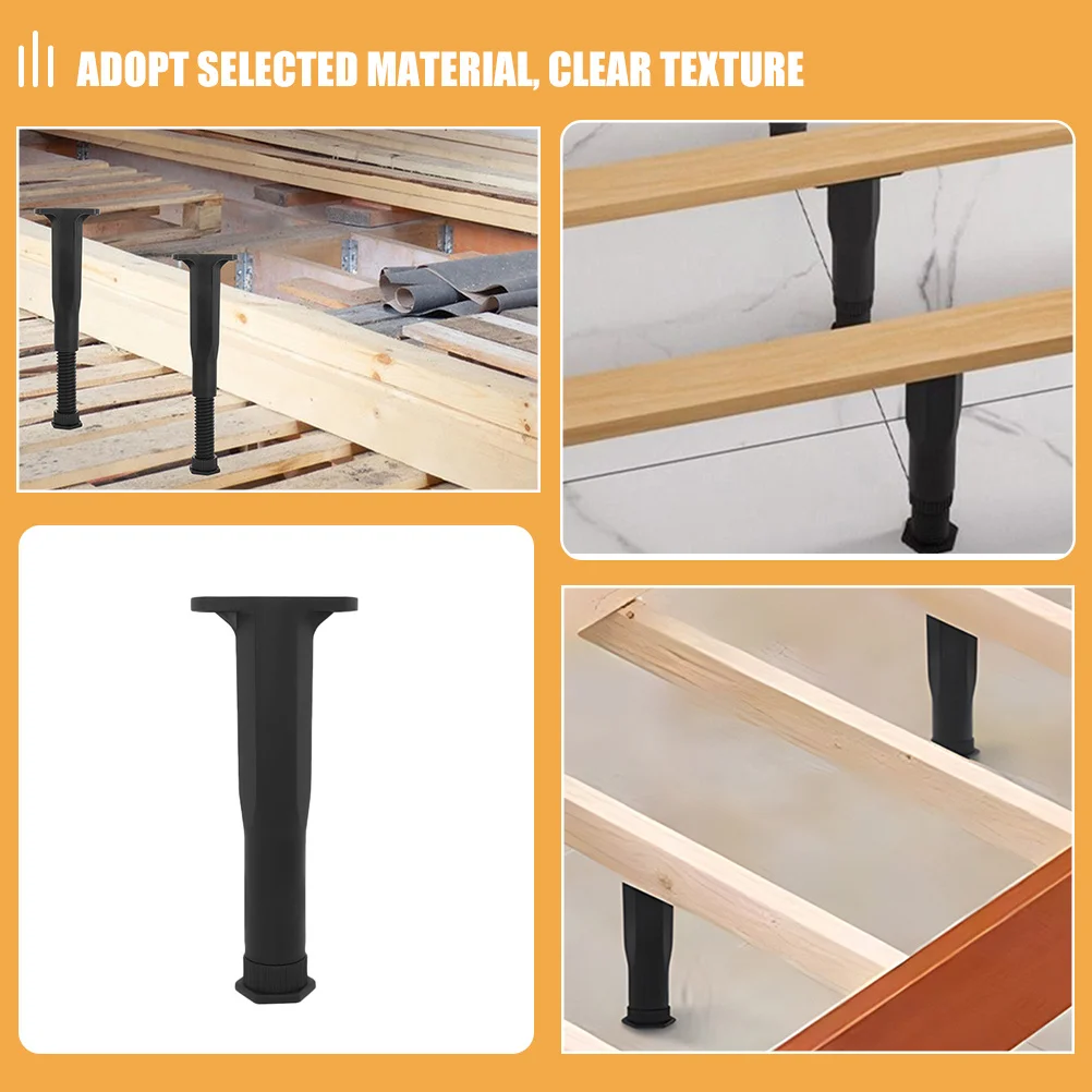4Pcs Penyangga Kaki Tempat Tidur Heavy Duty, Pengganti Kaki Furnitur yang Dapat Disesuaikan, Braket Penyangga Meja, Peninggi Tempat Tidur