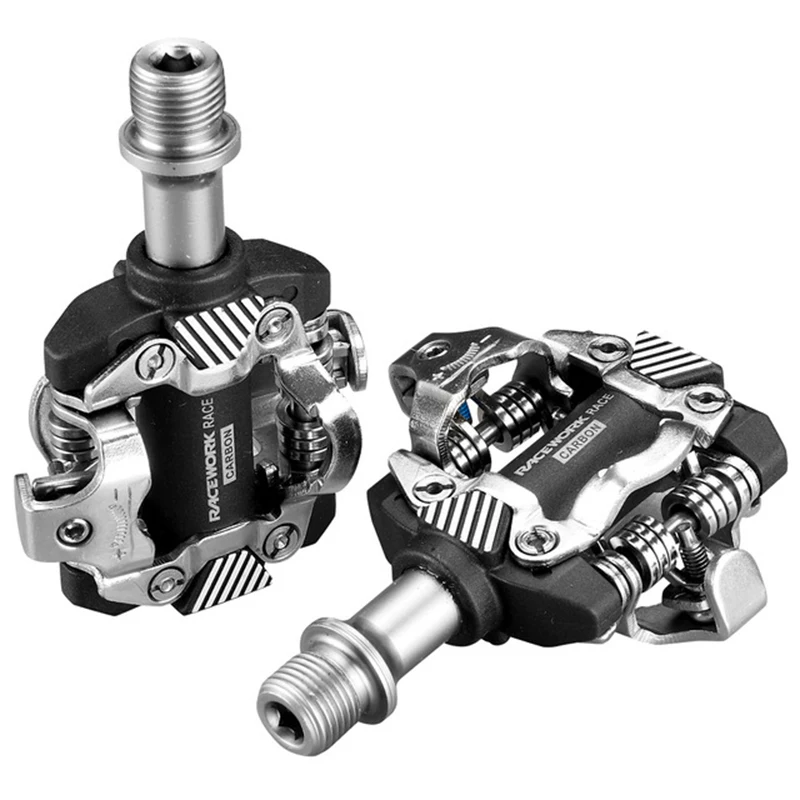 RACEWORK MTB Pedal Self-Locking Pedals Mountain Bike Cleats Bearing Footrest Bicycele Parts For SHIMANO SPD - view 5