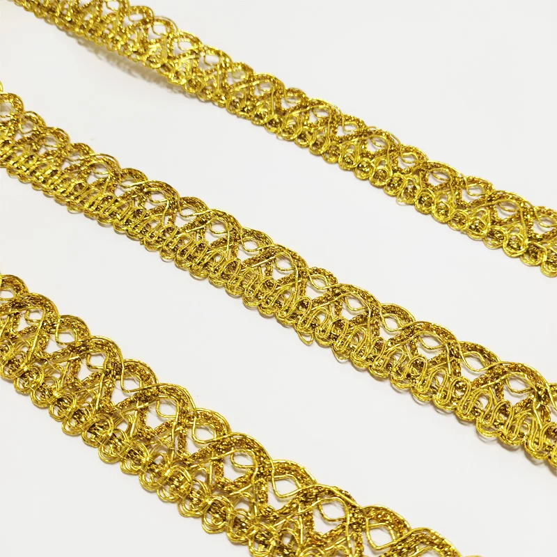 1 Card 20 Yards Metal Trim Gold Trim Sewing Materials Clothing DIY Hair Accessories Belt Accessories Craft Accessories