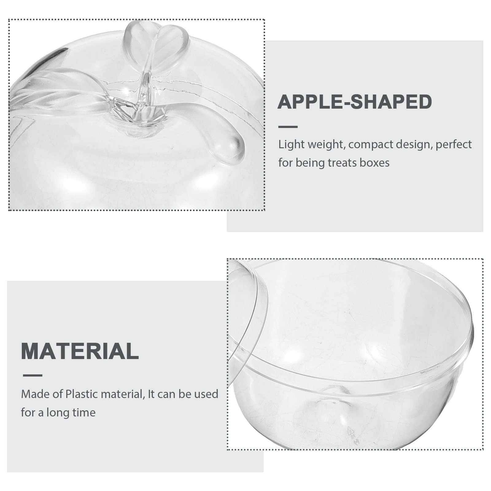 

10 Pcs Christmas Apple Boxes Plastic Containers ies Gifts Wedding Birthday Party Decorations Festive naments