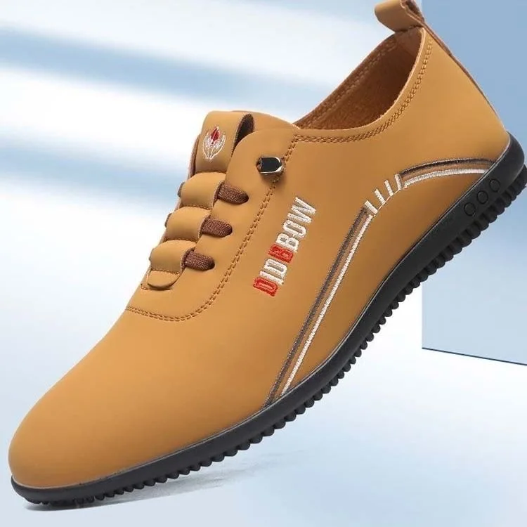 أحذية جلدية للرجال، أحذية بدون كعب عصرية ناعمة، أحذية مشي خفيفة الوزن، أحذية مسطحة للرجال، الأخفاف Zapatillas Hombre #1