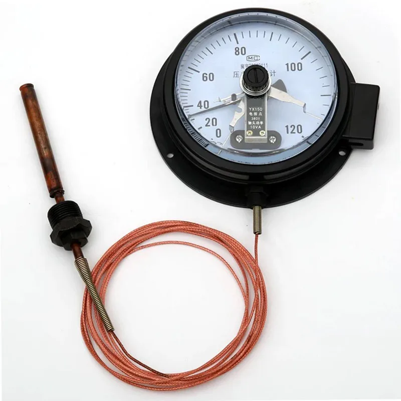WTZ‑288 pressure thermometer supports upper lower limit alarm and remote signal transmission for oil temperature monitoring