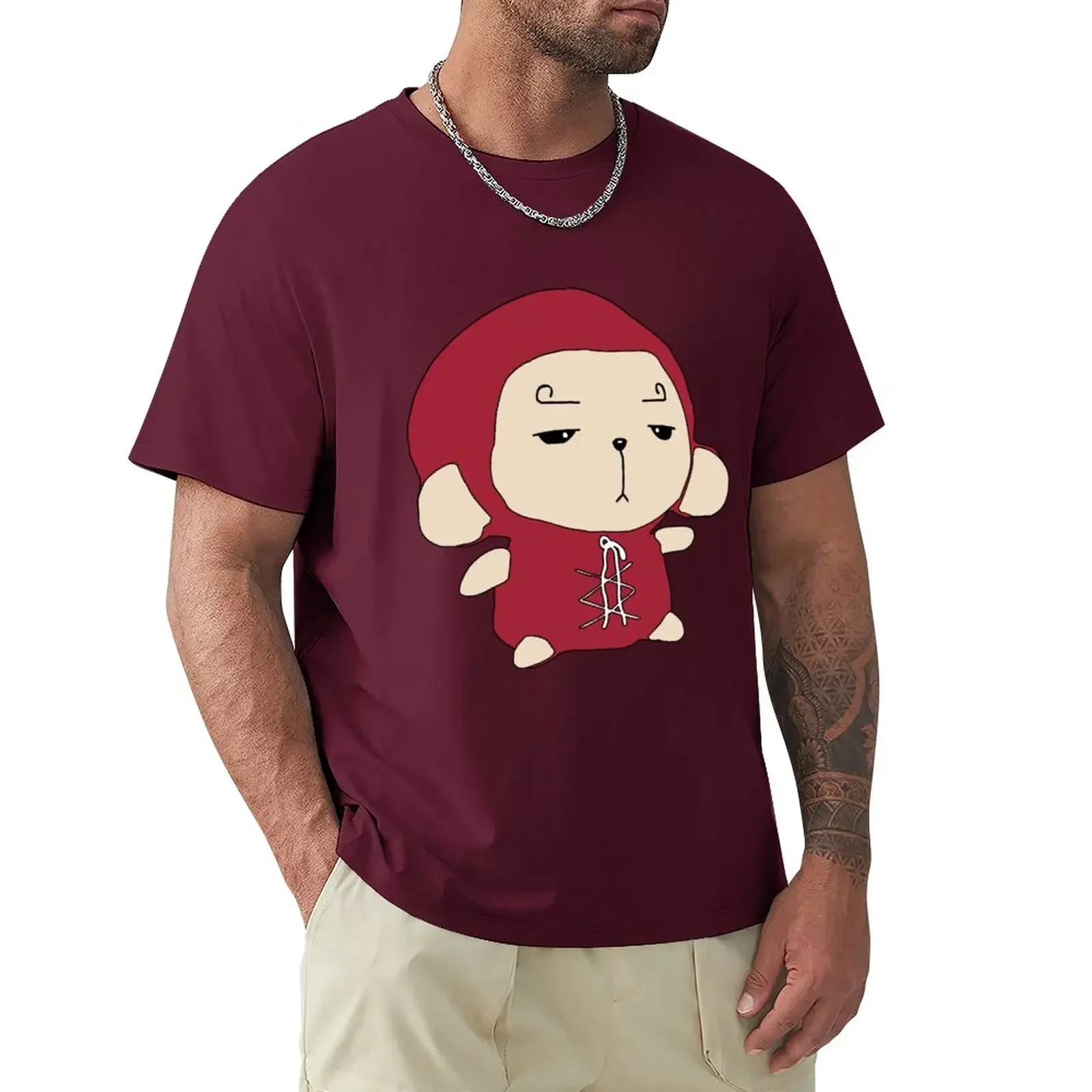 Korean fashion blacks designer t shirt men plus sizes anime clothes men son oh gong monkey doll T-Shirt men clothing harajuku