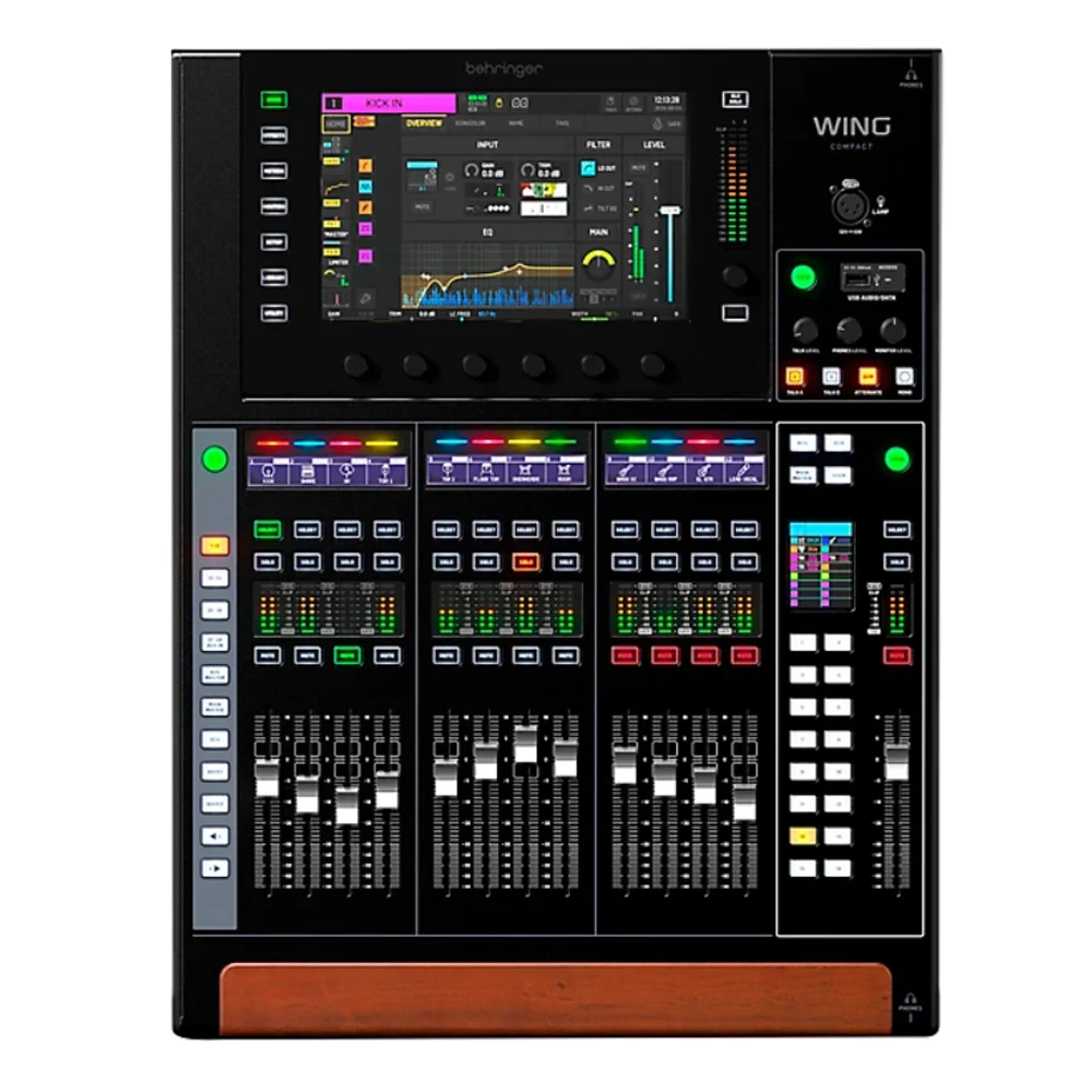 Behringer WING มิกเซอร์ดิจิตอล 48 ช่องขนาดกะทัดรัดพร้อมหน้าจอสัมผัส อินเทอร์เฟซเสียง USB พรีแอมป์ Midas 24 ตัว และโปรเซสเซอร์ FX 16 ตัว