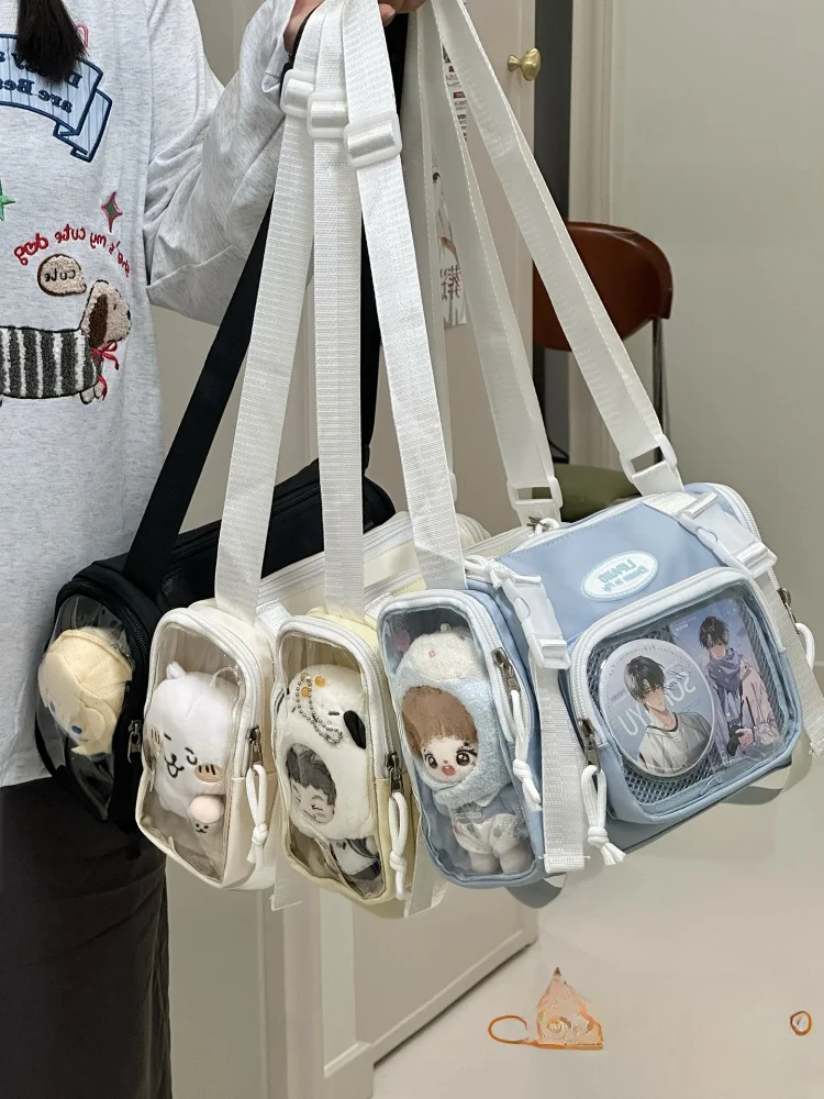 

Сумка через плечо с рисунком Bikkuri Pain Bag для студентов, аниме Con Fem Sli, мягкий полиэстер, повседневный кошелек небольшого размера