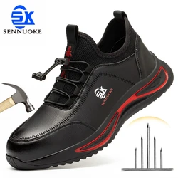 Safety Shoes Men for Work SteelToe Industrial Boots Man Protection for the Feet Smash-Proof Waterproof