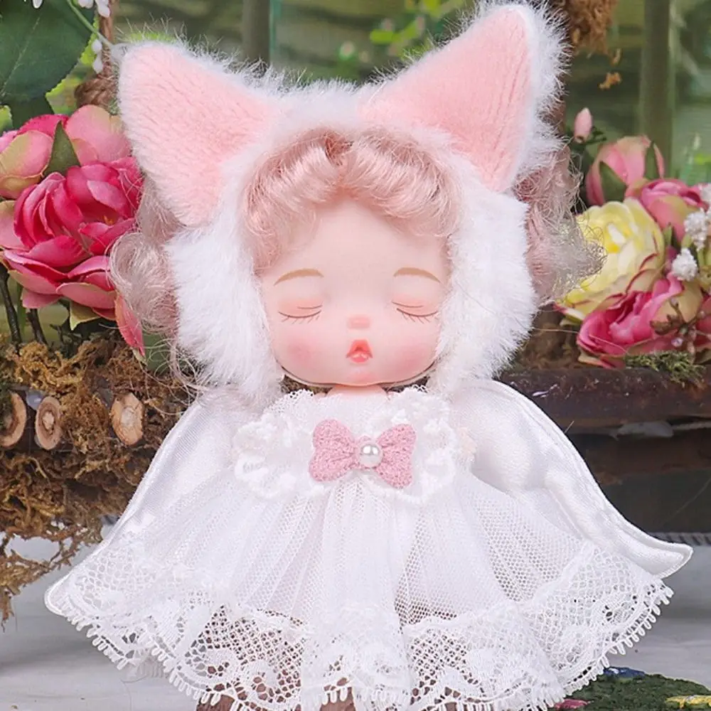 

Fairy Beautiful 10cm Dress Up Toys Cute Toys Movable Joint Doll Bear Clothes Safety Dress Up Girl Dolls Toddler