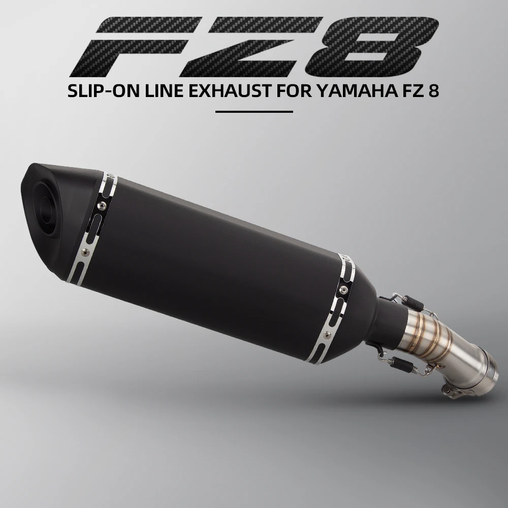 

For YAMAHA FZ8 FZ 8 motorcycle exhaust middle link pipe Slip on stainless steel mid section 470mm muffler escape moto