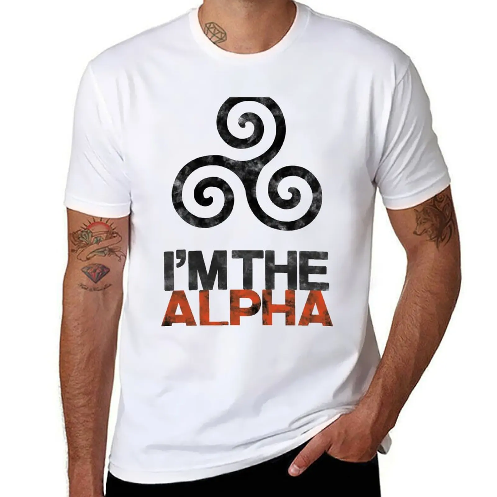

I'M THE ALPHA T-Shirt luxury t-shirt graphics quick drying mens t shirt