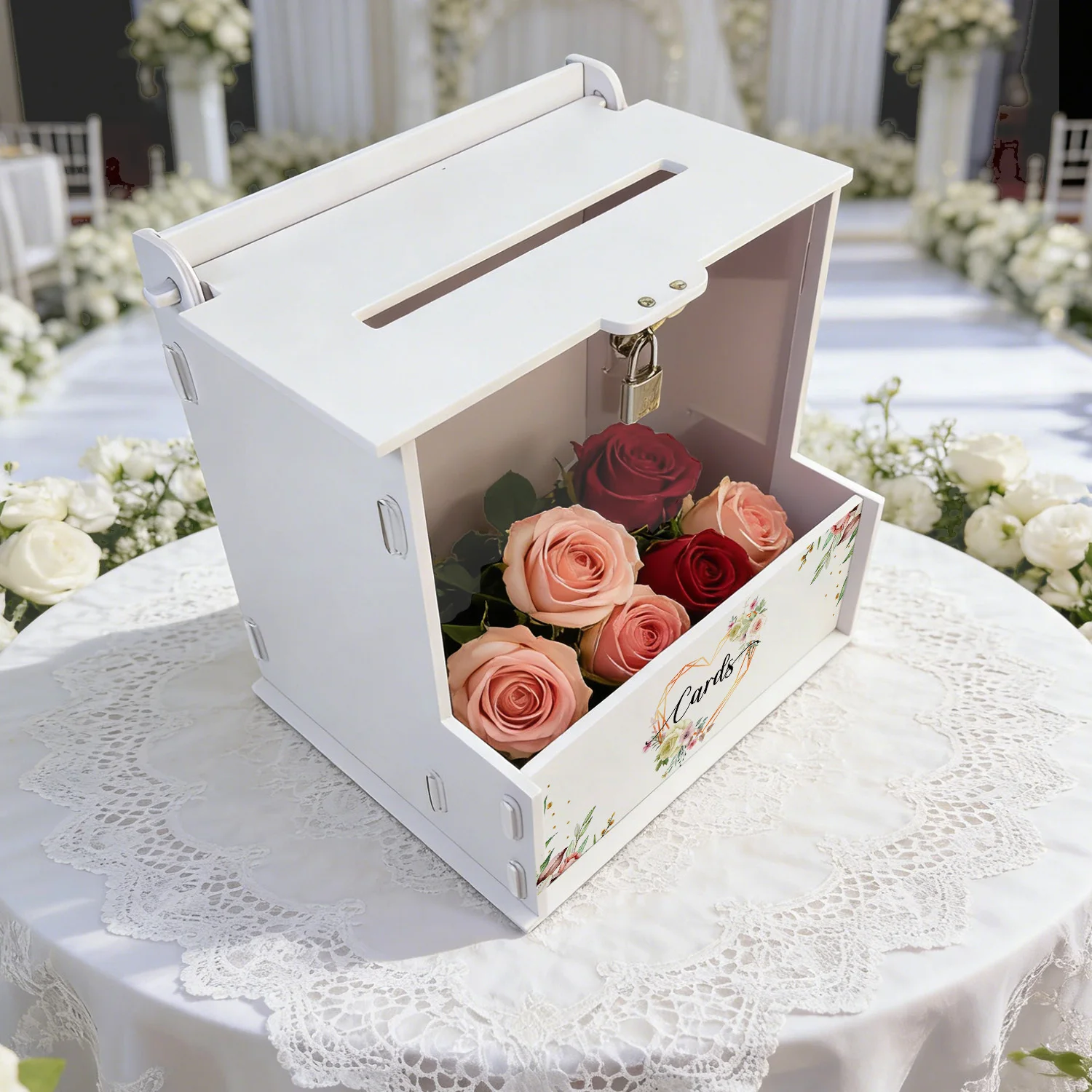 صناديق بطاقات زفاف بيضاء من ال - مراجعة Wedding Favor Box وسعره