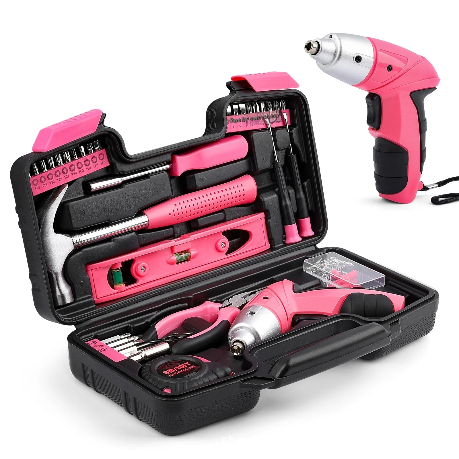 3.6V Electric Screwdriver Set 112-Piece Household Maintenance Multi-Function Hardware Tools with 1-Year Warranty