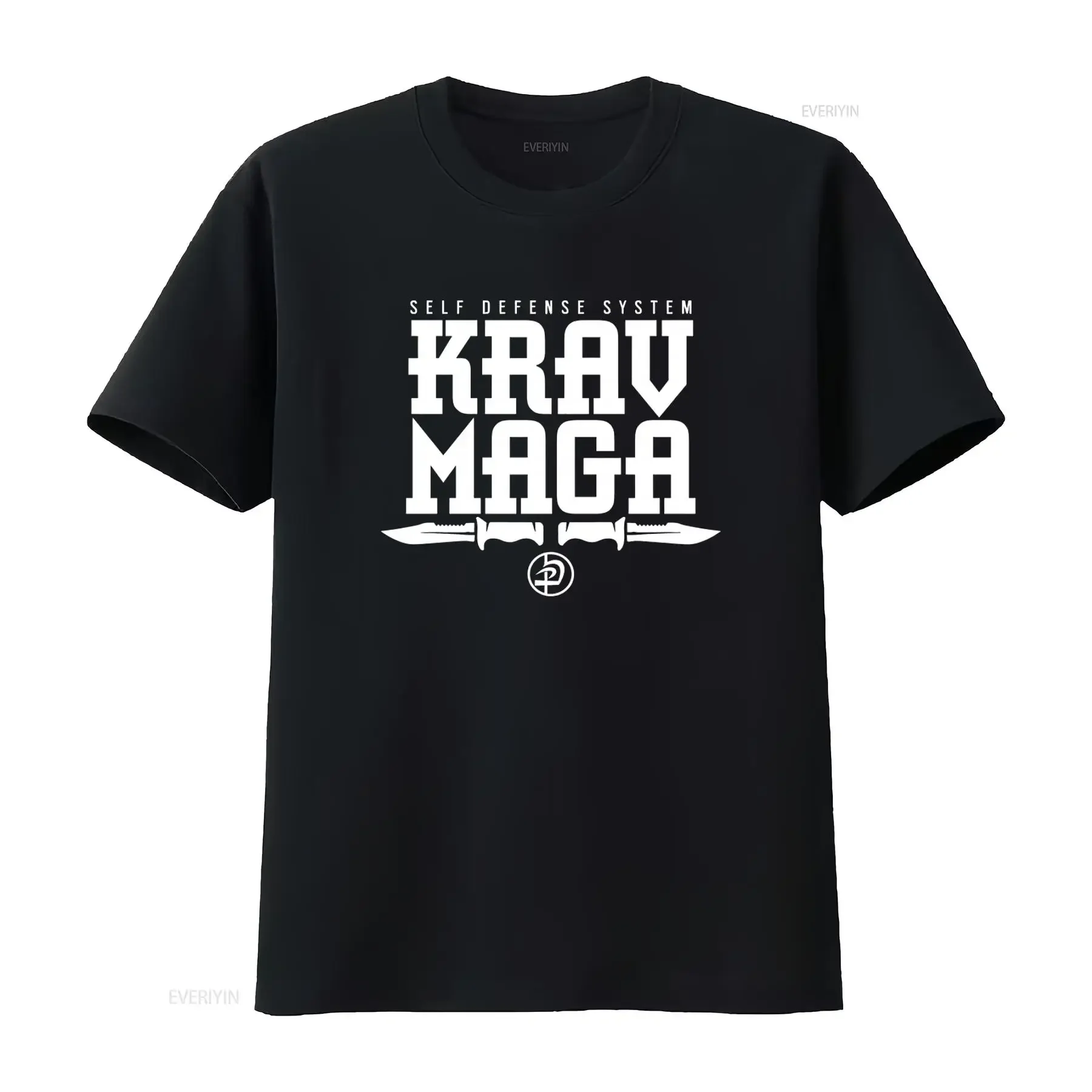 Krav Maga Self Defense System Printing T Shirt for Streetwear  vintage Washed Breathable graphic designer clothes Versatile