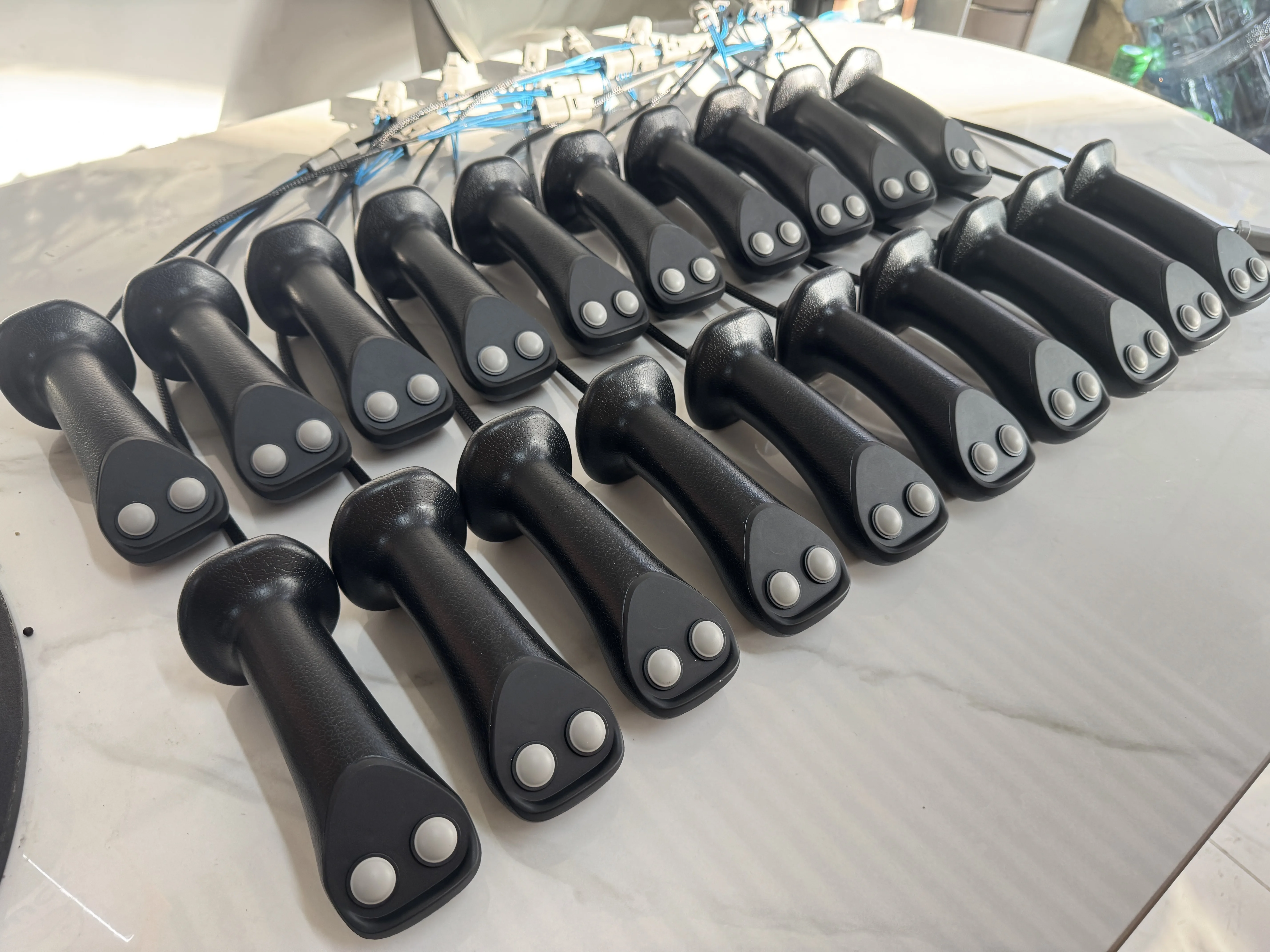 Micro-digging double button Sany 16/Rexroth universal joystick handle glue dust cover for various models