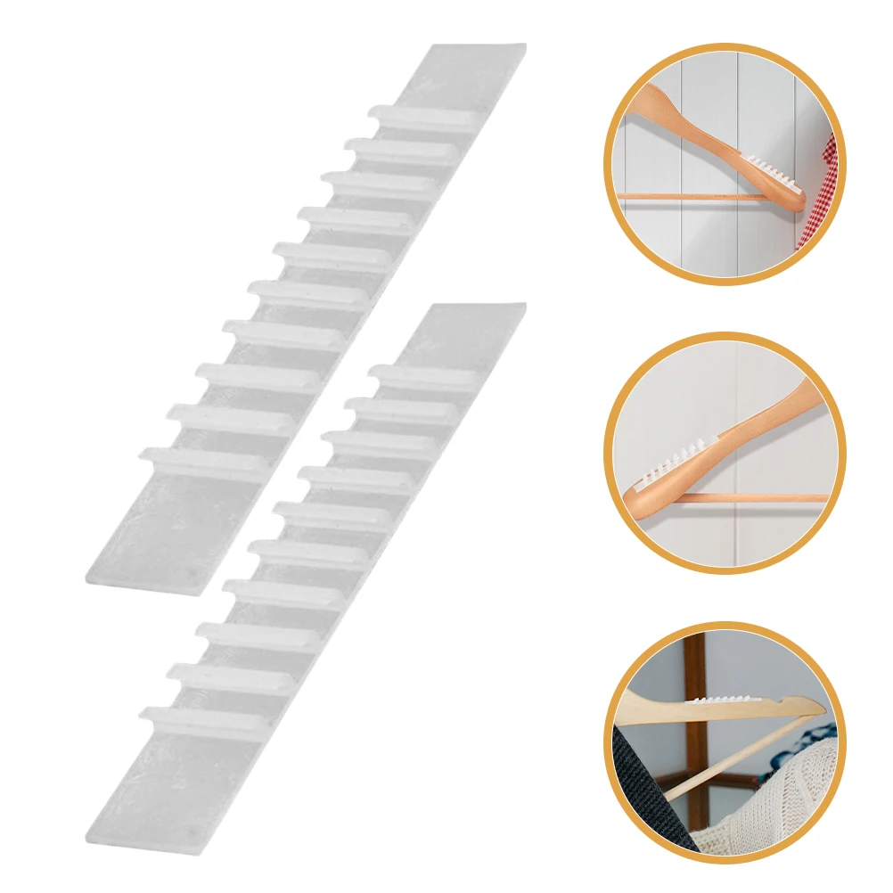 

100 Pcs Non-slip Hanger Anti Strips Hangers for Clothes Household Adhesive Grips Silica Gel