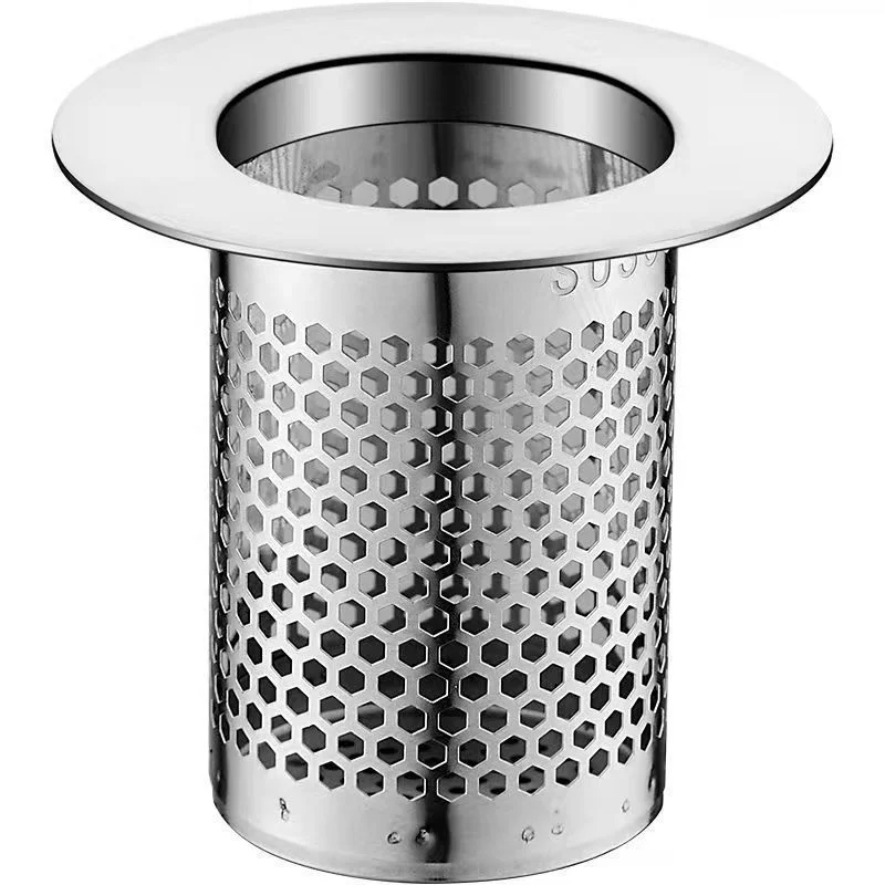 Stainless Steel Floor Drain Filter Mesh Kitchen Sink Anti-clog Filter Bathtub Hair Catcher Shower Leak Net Strainer Drains