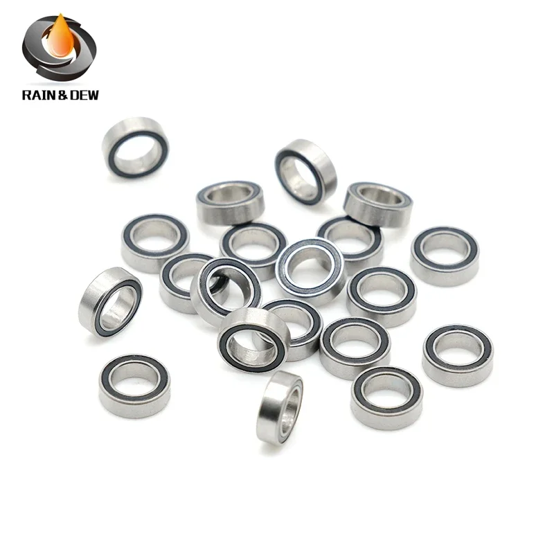 MR85RS Bearing 10PCS 5x8x2.5 mm ABEC-7 Hobby Electric RC Car Truck MR85 RS 2RS Ball Bearings MR85-2RS Black Sealed